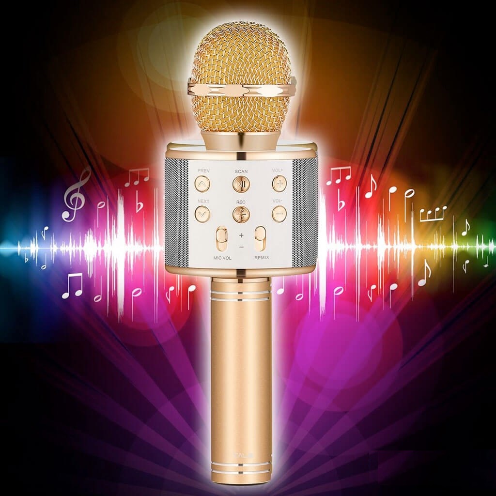 Поющий микрофон с караоке. Микрофон WS-858. WS-858 Wireless Microphone. WS-858 беспроводной караоке микрофон. Беспроводной микрофон для караоке ve 855.